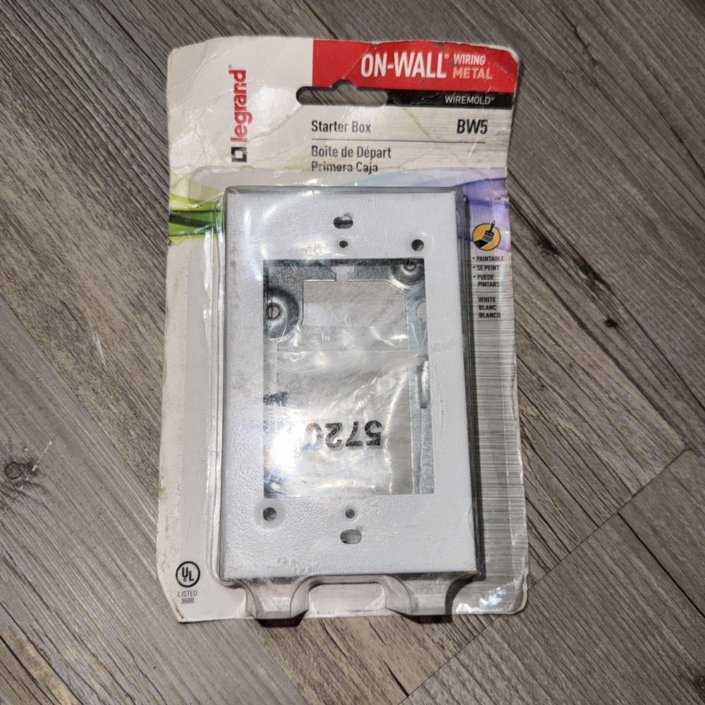 Legrand Metal Starter Box 1-In. Depth White - BW5